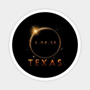 Eclipse Texas Solar Eclipse 2024 Texas 4.08.24 Magnet